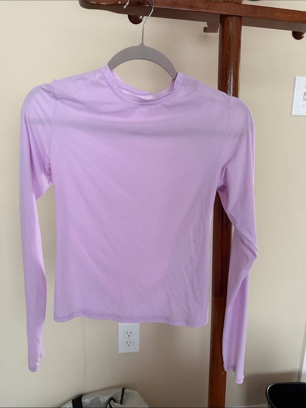 SKIMS Fits Everybody Sugar Plum Lilac Long Sleeve Top M